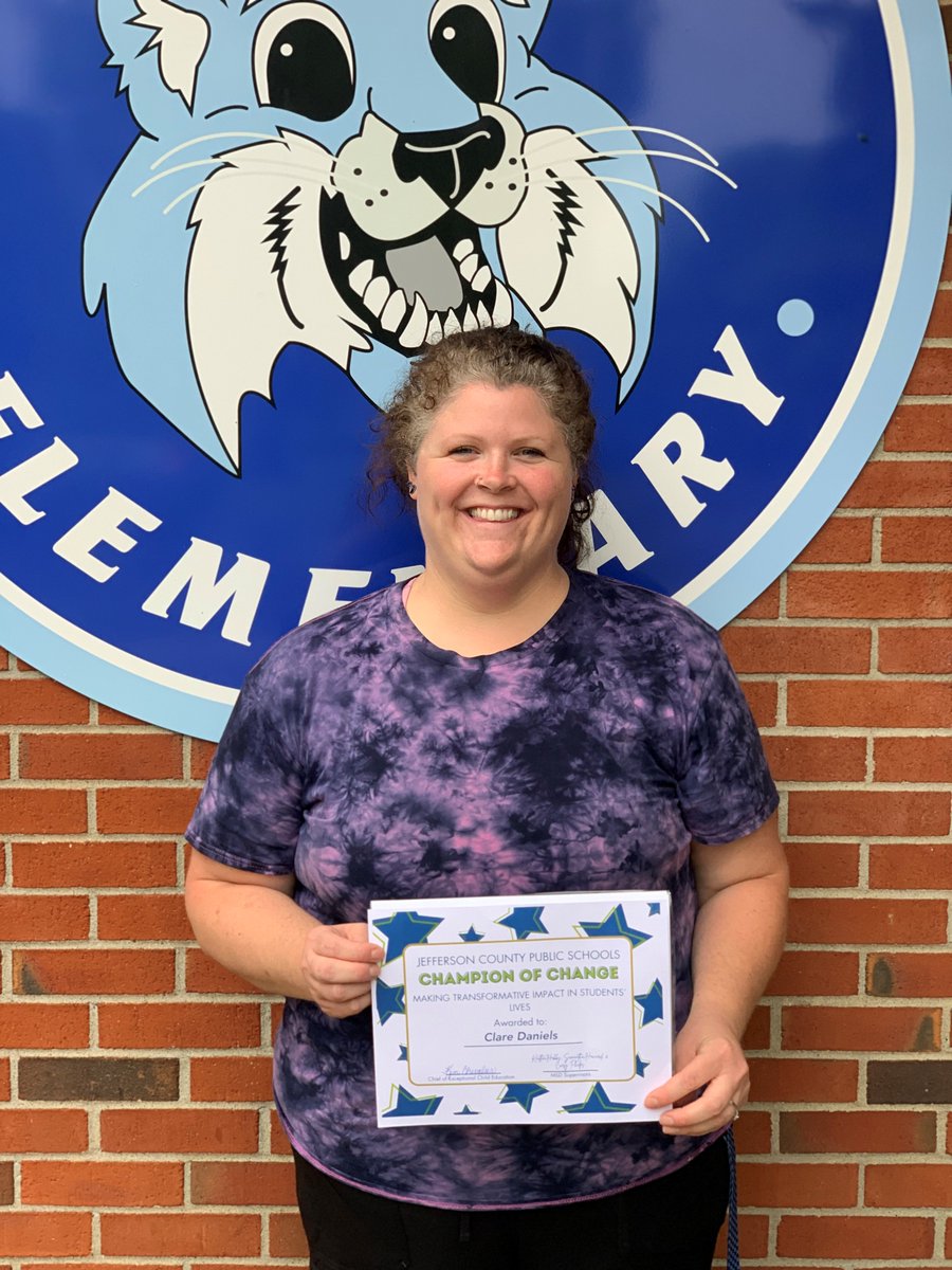We are thrilled to announce that our very own Mrs. Daniels has received the prestigious JCPS Champion of Change Award! 🏆 Her transformative impact on the lives of her students is nothing short of remarkable. If you see Mrs. Daniels this week, be sure to congratulate her!