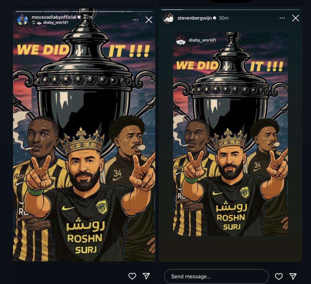 y_edt1's tweet photo. الحمدلله تصاميمي كلها ضاربه والاغلب شافها ومايدري مين المصمم،
اللي يحتاج تصاميم بوسترات ، اعلام ، شالات لكل الانديه 
او اللي يحتاج تصاميم لحسابه ب اي مجال
يتواصل معي عالخاص ومابقصر معه💛. https://t.co/DTdFde2dSY