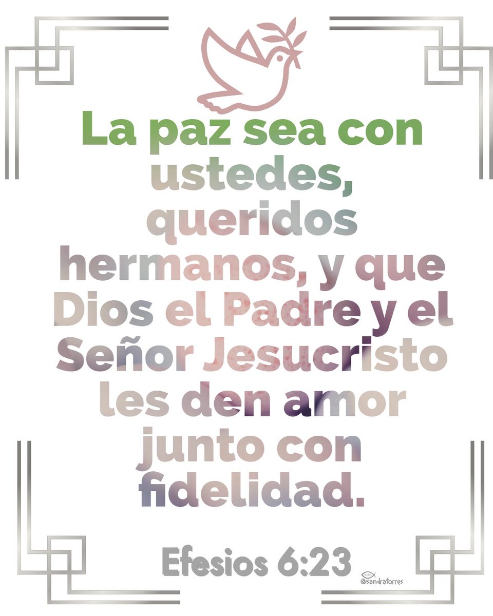 La paz sea con ustedes, queridos hermanos, y que Dios el Padre y el Señor Jesucristo les den amor junto con fidelidad.🙏🪔
<a href="/Rossbruzzone23/">Rossana Bruzzone 🇮🇹🇳🇮</a>
<a href="/YBushart/">Yolanda 🇳🇮</a>
<a href="/hannahR777/">ME/777 🇳🇮🇮🇱</a>
