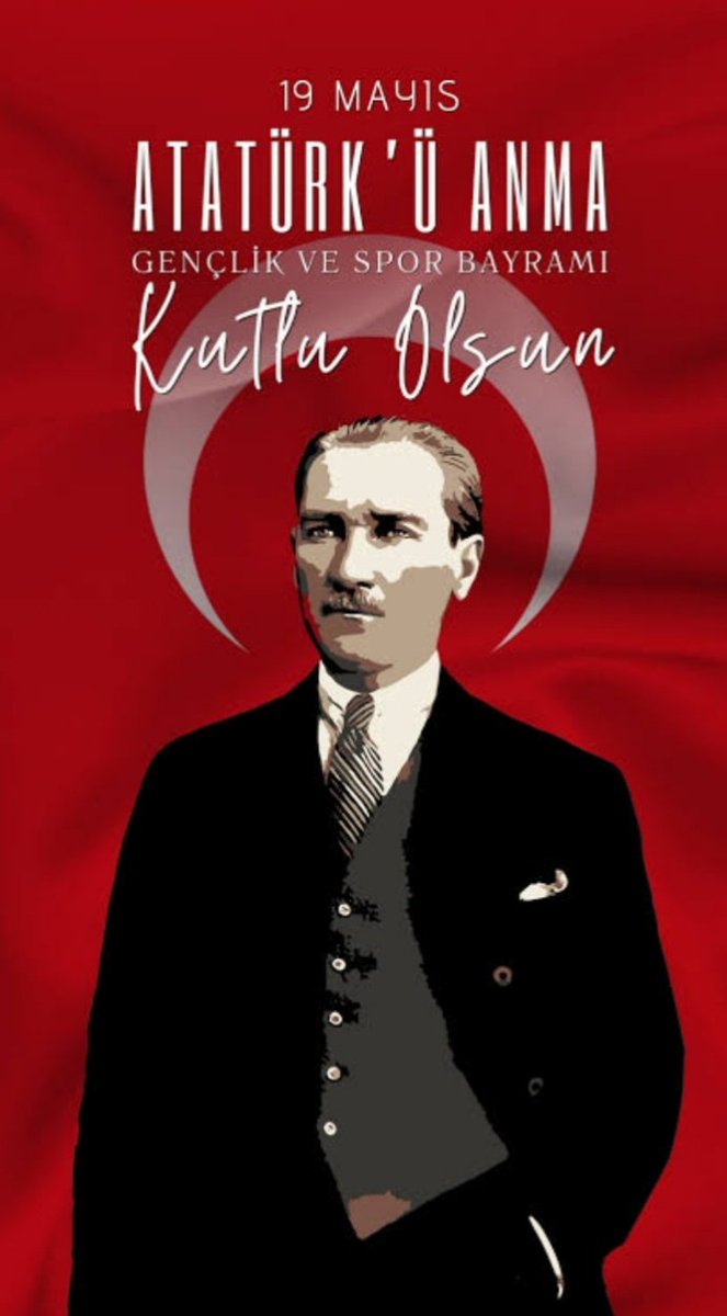 19 Mayıs ATATÜRK'Ü anma gençlik ve Spor Bayramı kutlu olsun Ne mutlu TÜRKÜM diyene 🇹🇷🇹🇷🇹🇷🇹🇷🇹🇷🇹🇷🇹🇷🇹🇷🇹🇷