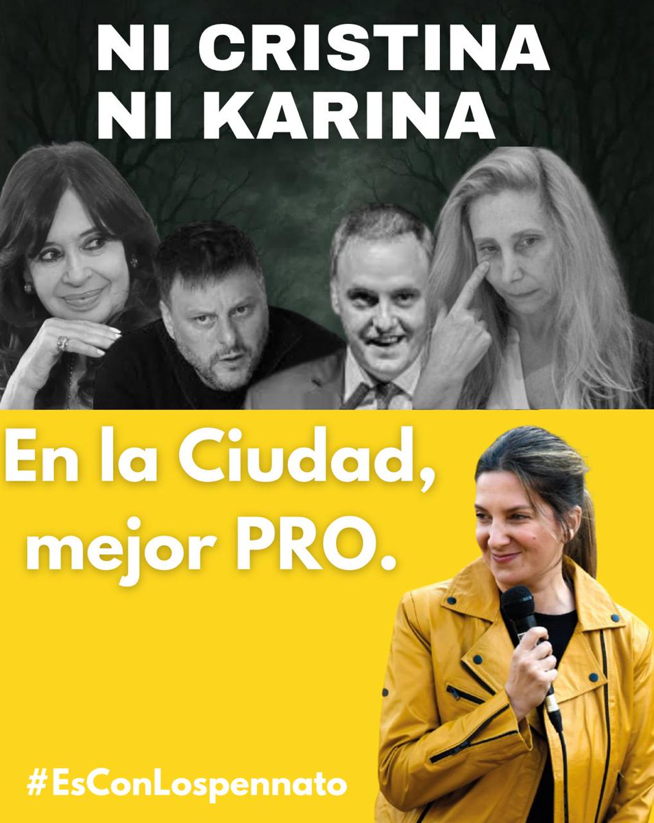 pblcabj's tweet image. Hoy la Elección tiene que ser como el ROSCO de PASAPALABRA.
Sin K.
Ni Karina, ni Cristina K
#EsConElPRO
#EsConLospennato