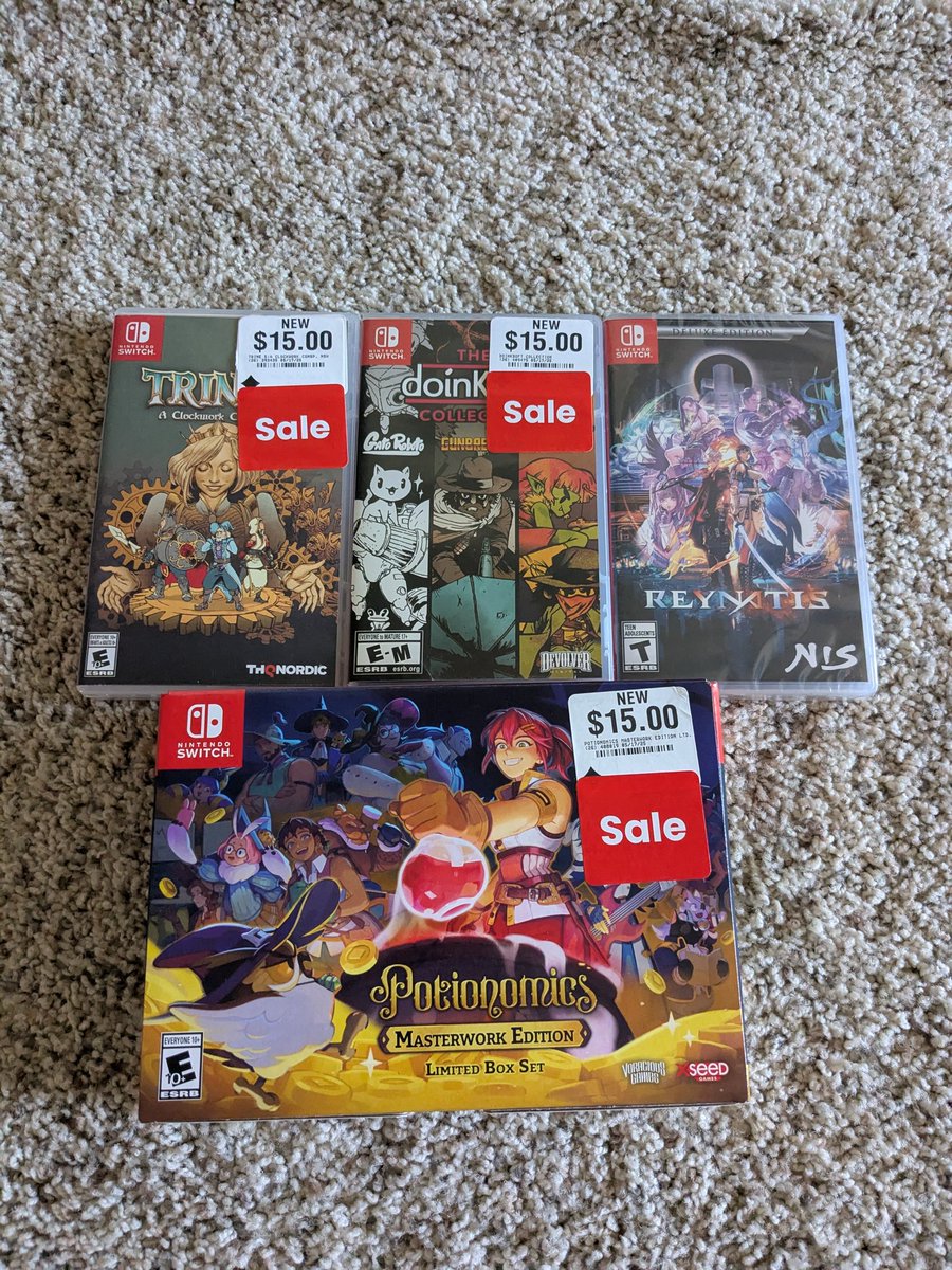zenfulgaming's tweet photo. @Wario64 Decent deals at the local store. All $15 each. https://t.co/h0qXiOZ5Fw