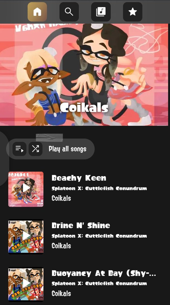 It appears the Coikals are now available to listen to on <a href="/AppSplat/">SplatApp</a> !!