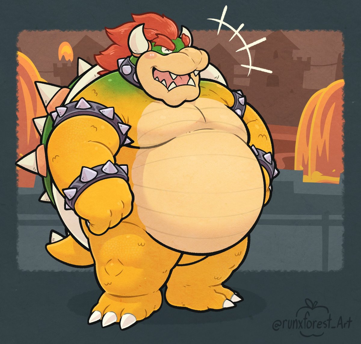 Actually agreed, the fatter the more Bowser to love. 🌹
