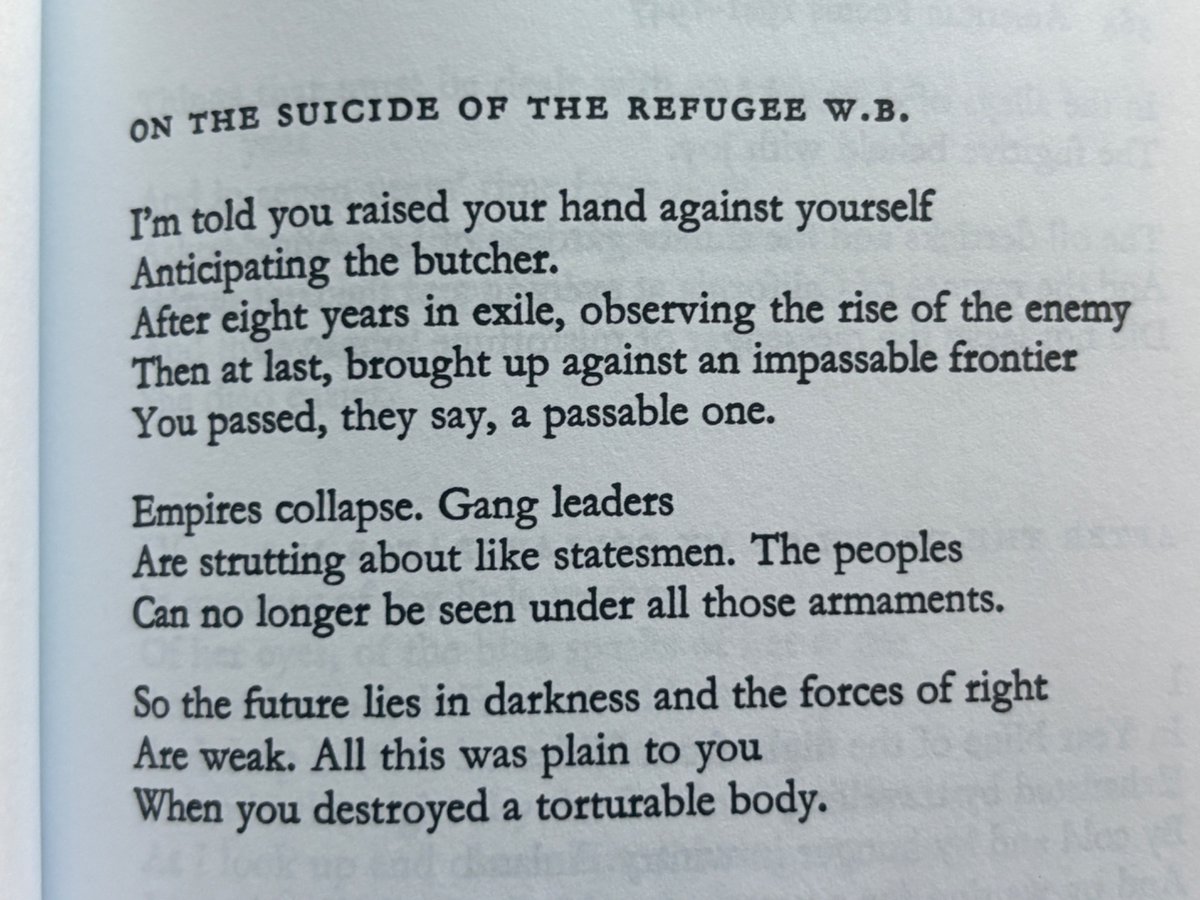 Brecht’s poem for W.B.