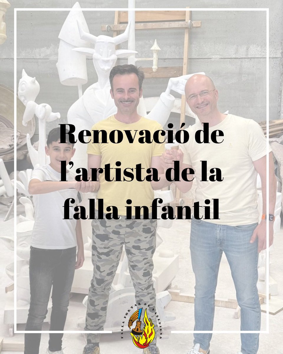 FallaPortal's tweet image. Els nostres presidents van anar a visitar el taller del nostre artista infantil, Victor Hugo.
Ens alegra comunicar-vos que un cop més serà l'artifex de la nostra falla infantil.

#ÉremSomiSerem #Falles2026 #FallaPortalDeValldigna #50Aniversari