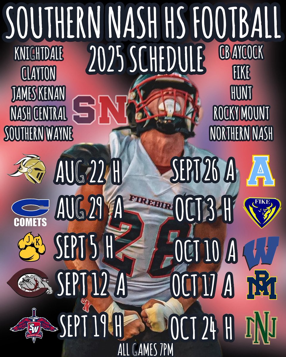 2025 Schedule Release
Senior Season ⏰
Luke Faulkner 2026 LB/FB
5’11”  218 lbs
4.35 GPA
Junior HUDL:  hudl.com/v/2QUQTG