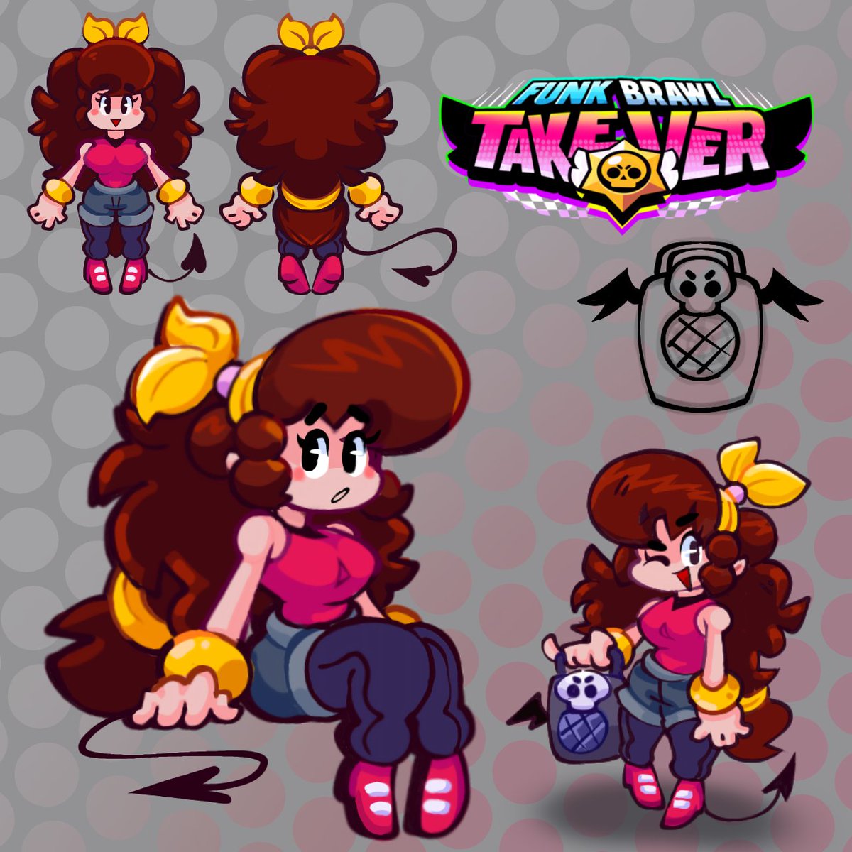 FunkBrawl's tweet photo. Hey! It's GF, from Brawl Stars!? ♥️
#fnfmod #BrawlStarsArt #fnfgf https://t.co/RBdRa5FDK9