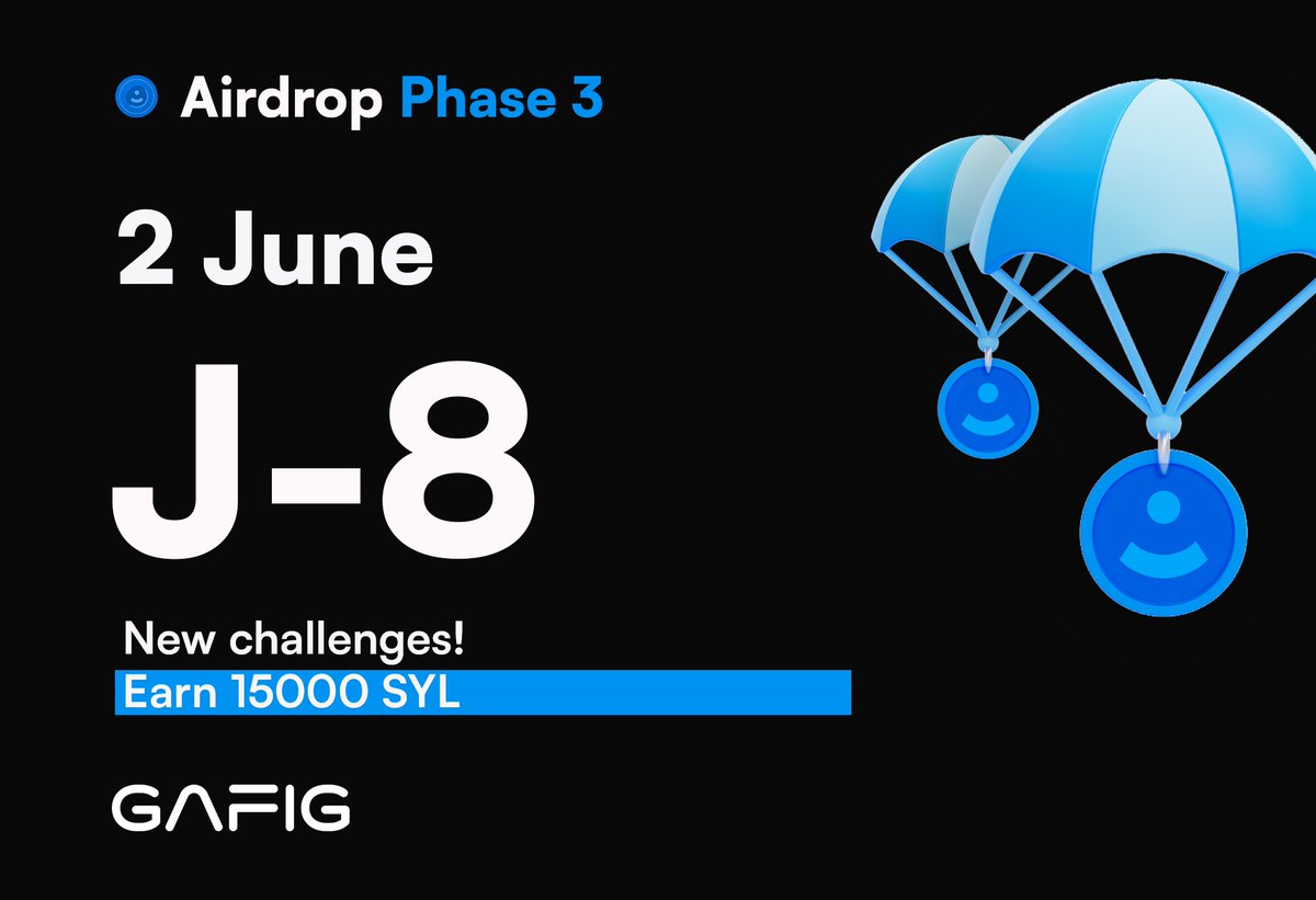 GAFIG_CH's tweet image. 🗓️J-8 &amp;gt; Stay tuned!  #SYLAirdrop #Airdrop #SYL