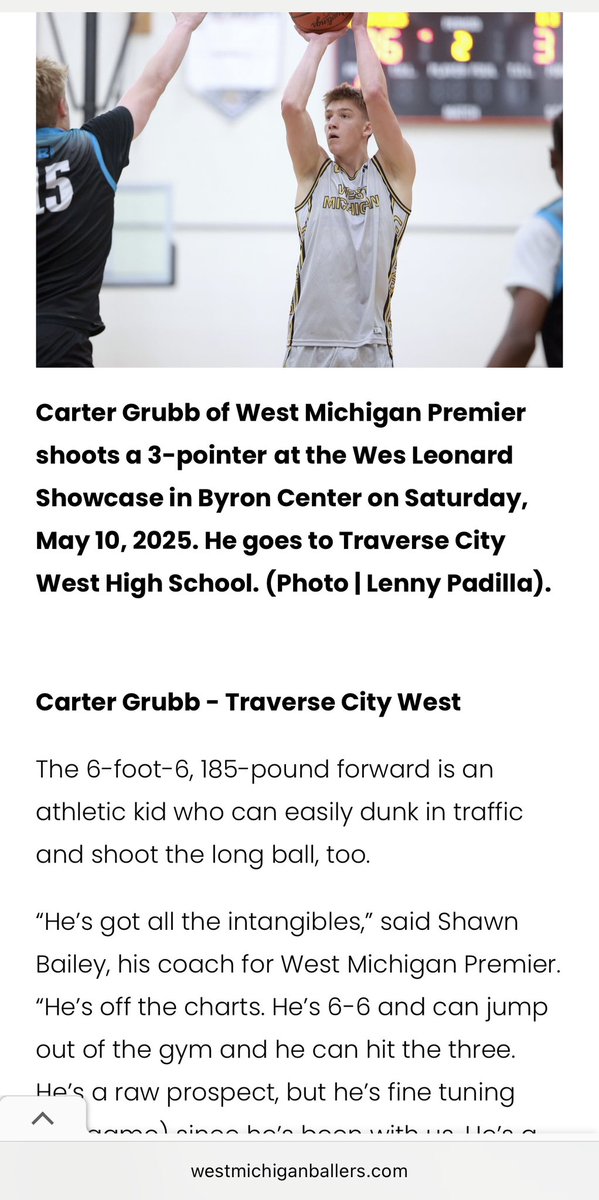 Thanks Lenny for the article!  5 hours round trip every Tue and Thurs for practice and tournaments all over the Midwest.  Heading back from Omaha now 😂  But it will all be worth it when I find my College to play for.