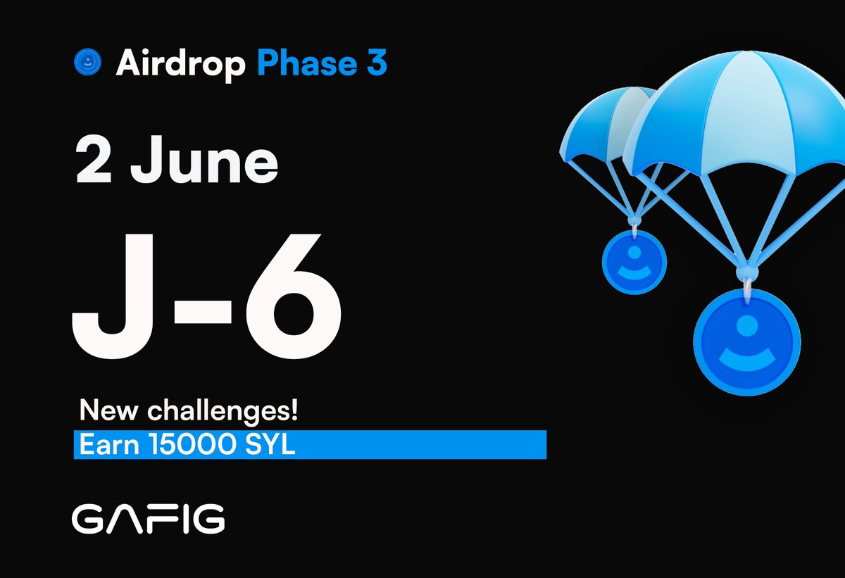 GAFIG_CH's tweet image. 🗓️J-6 &amp;gt; Stay tuned!  #SYLAirdrop #Airdrop #SYL