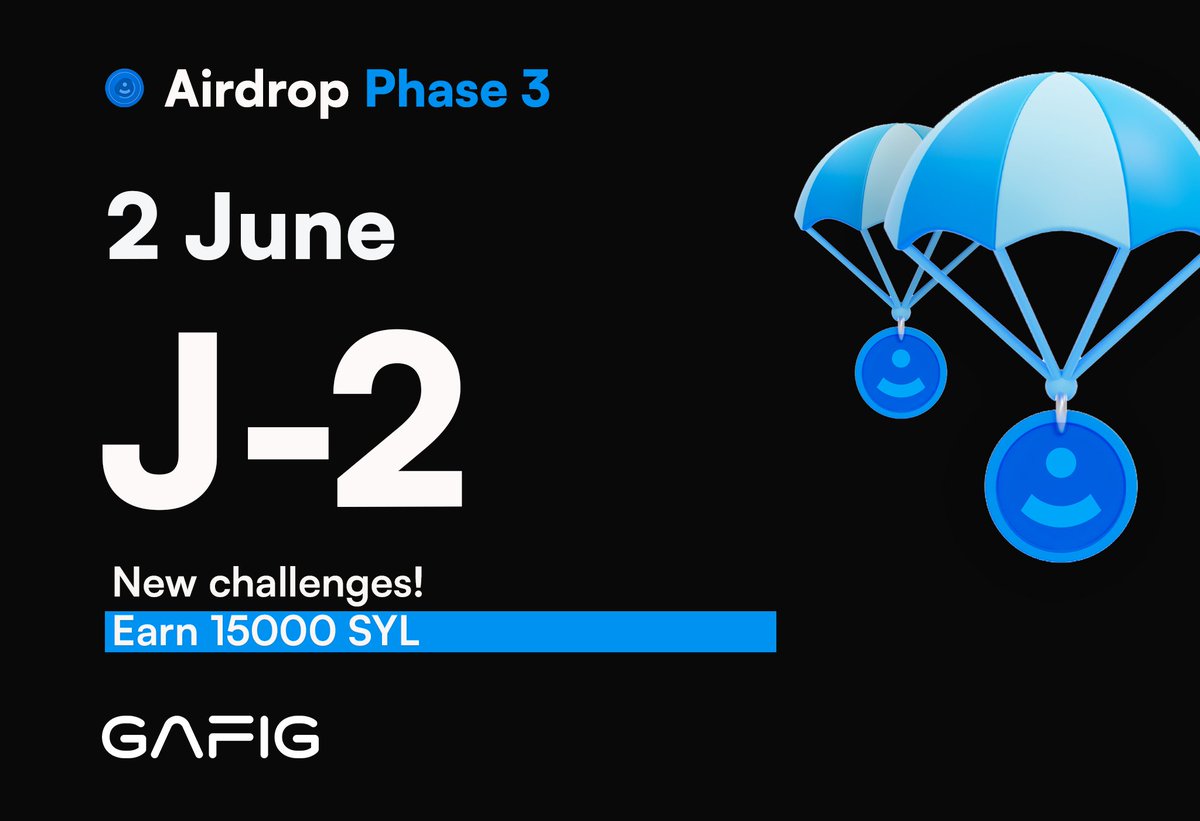 GAFIG_CH's tweet image. 🗓️J-2 &amp;gt; Stay tuned!  #SYLAirdrop #Airdrop #SYL