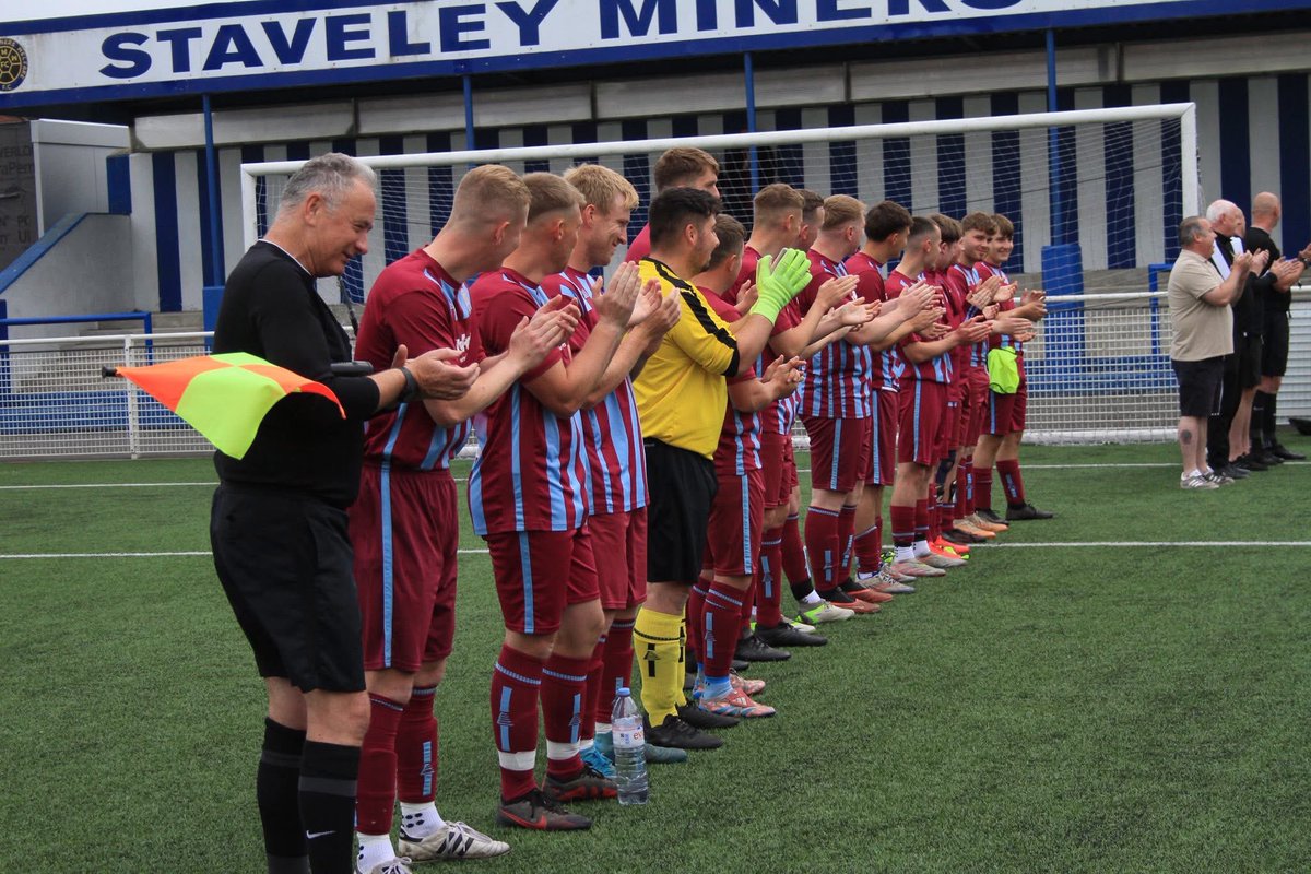 ChesterfieldSL's tweet image. Before today’s final, Ralph Morton received a guard of honour from both clubs and match officials as he celebrates his 50th year in football

Ralph shared his special day with his grandson, Lewis.

Ralph, we thank you for your service 

@FA_PGMOL @FARefereeing @no1lino