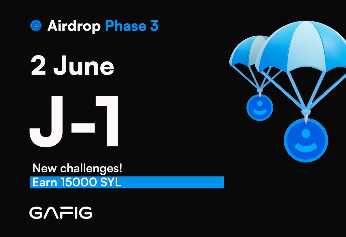 GAFIG_CH's tweet image. 🗓️J-1 &amp;gt; One day!  #SYLAirdrop #Airdrop #SYL