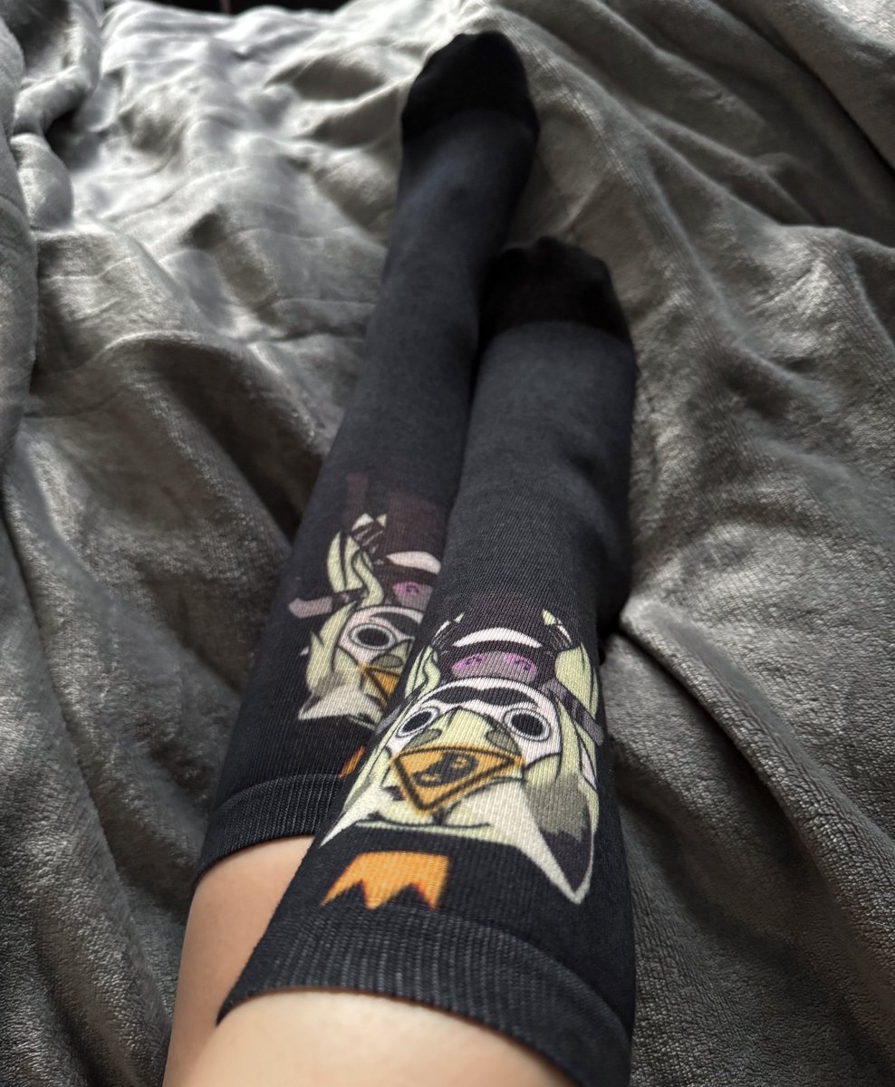 ChysaiVT's tweet photo. Gremlin socks for a gremlin neko… 🫣 https://t.co/4AVrqJh8PH