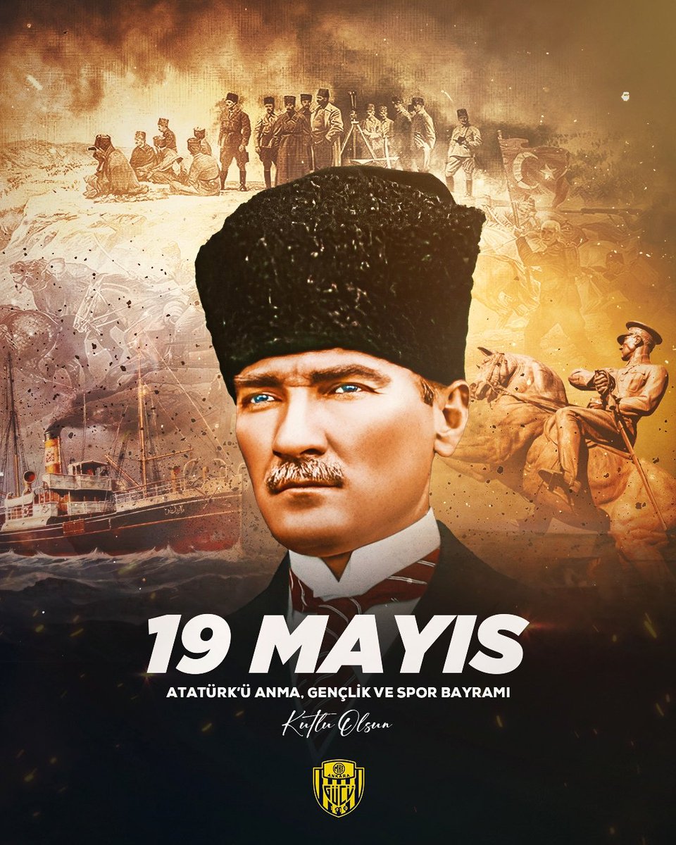 19 Mayıs Atatürk'ü Anma, Gençlik ve Spor Bayramı kutlu olsun! 🇹🇷