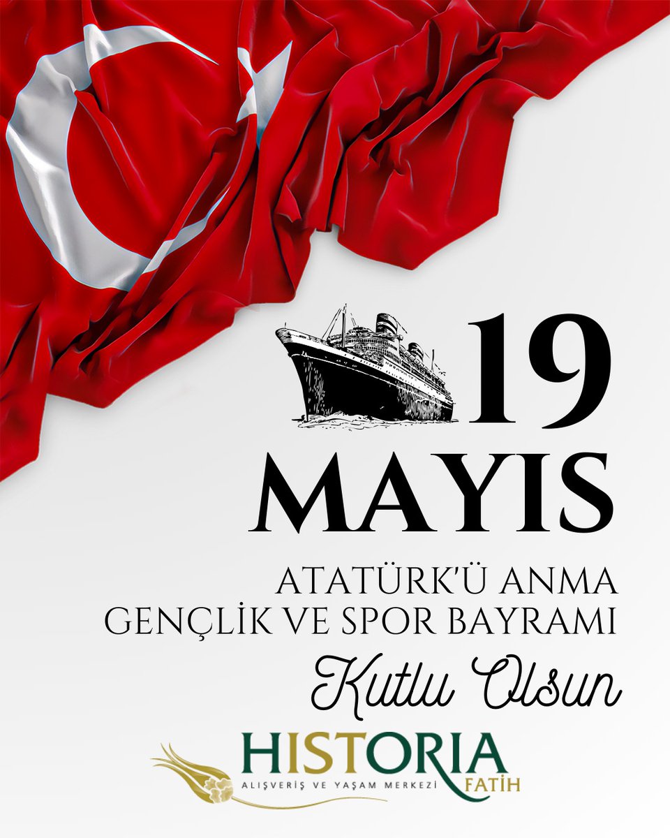 Gazi Mustafa Kemal Atatürk'ün Samsun'a çıkarak kurtuluş meşalesini yaktığı bu anlamlı gün, milletimizin bağımsızlık umutlarının yeşerdiği, Türkiye Cumhuriyeti'ne giden yolda atılan ilk adımdır. Başta gençlerimiz olmak üzere tüm milletimizin bayramı kutlu olsun! #19mayis1919