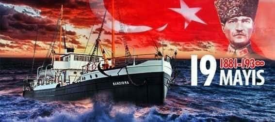 #19Mayis Atatürk`ü Anma, Genclik ve Spor Bayraminiz kutlu olsun; bu vesileyle bu bayrami hepimize hediye etmis olan, basta Buyuk Onder Mustafa Kemal Atatürk olmak uzere, tum silah arkadaslarini ve bu vatan icin canlarini feda eden aziz şehitlerimizi rahmet, minnet ve saygiyla...