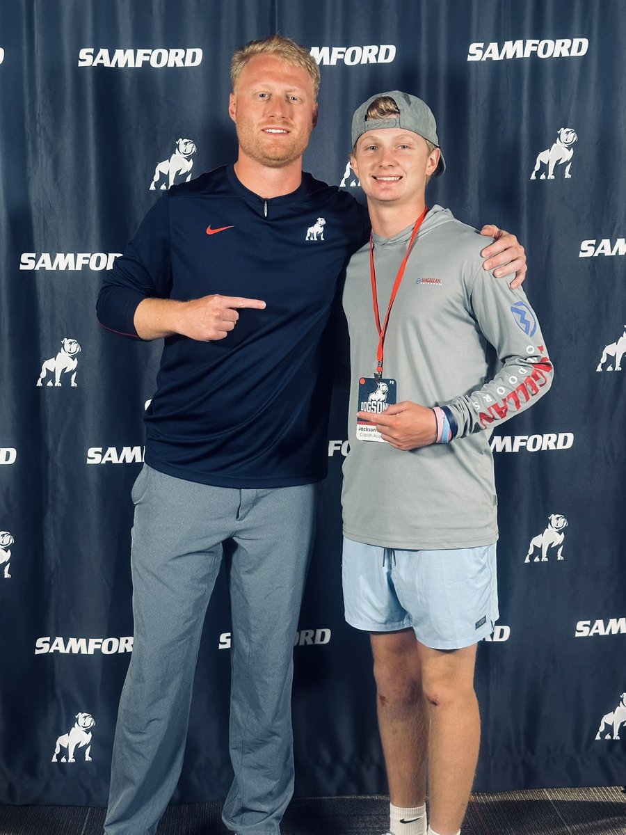 JT_QB7's tweet image. Had a great day with @SamfordFootball yesterday! Thank you to @PeterRenkoski and @CoachTMort for the time! 
@HatchAttack1 
@wyattdalton4 
@Recruit_Copiah