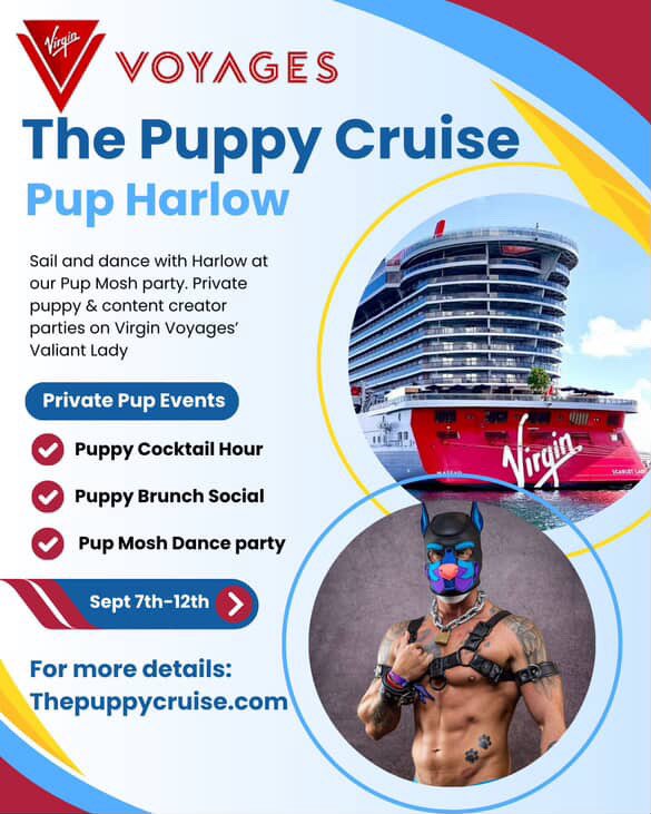 Harlow πEDC Vegas ππ©·πΎ (@pupharlow) on Twitter photo What do you get when you put puppies on a cruise?? A puppy cruise! π€© Thatβs right! September 7th-12th join cocopup22 (IG) and myself as we gogo the night away-while <a href="/zanderwoodz/">Zanderwoodz</a> and the.pup.sam(IG) DJ for you!!
We will be having Pup related events:
πΈ Pup social cocktail hour! What do you get when you put puppies on a cruise?? A puppy cruise! π€© Thatβs right! September 7th-12th join cocopup22 (IG) and myself as we gogo the night away-while <a href="/zanderwoodz/">Zanderwoodz</a> and the.pup.sam(IG) DJ for you!!
We will be having Pup related events:
πΈ Pup social cocktail hour!