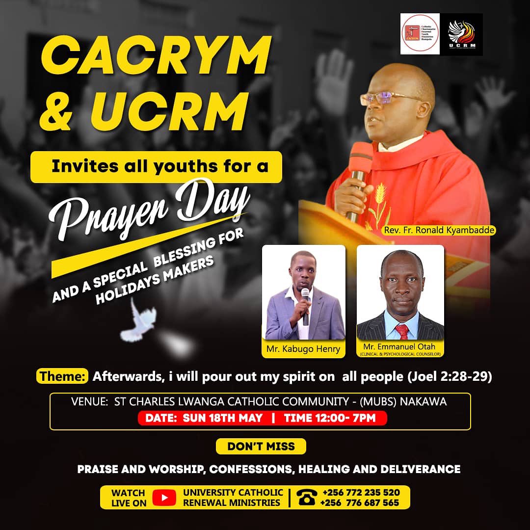 cacrymkampala's tweet photo. *Thank You for Joining the Youth &amp; Holidaymakers Prayer Day!*

CACRYM sincerely thanks all youth and holidaymakers who attended the special prayer day it was a joy to share this Spirit-filled experience with you! https://t.co/URA4uSLGXz