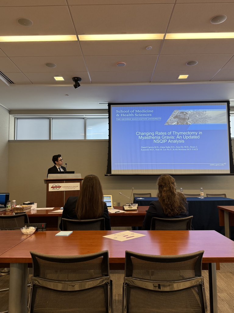 GW Surgery (@gwsurgery) on Twitter photo PGY-2 Dr. Daniel Carrera <a href="/dcarreramd/">Daniel Carrera, M.D.</a> has been absolutely crushing these podium talks this week!! Most recently, he represented GW Surgery at the <a href="/MetroDCACS/">MetroDCACS</a> All Surgeon’s Day presenting on the changing rates of thymectomy in myasthenia gravis 💪🏻⭐️🤓#surgery #meded #research PGY-2 Dr. Daniel Carrera <a href="/dcarreramd/">Daniel Carrera, M.D.</a> has been absolutely crushing these podium talks this week!! Most recently, he represented GW Surgery at the <a href="/MetroDCACS/">MetroDCACS</a> All Surgeon’s Day presenting on the changing rates of thymectomy in myasthenia gravis 💪🏻⭐️🤓#surgery #meded #research