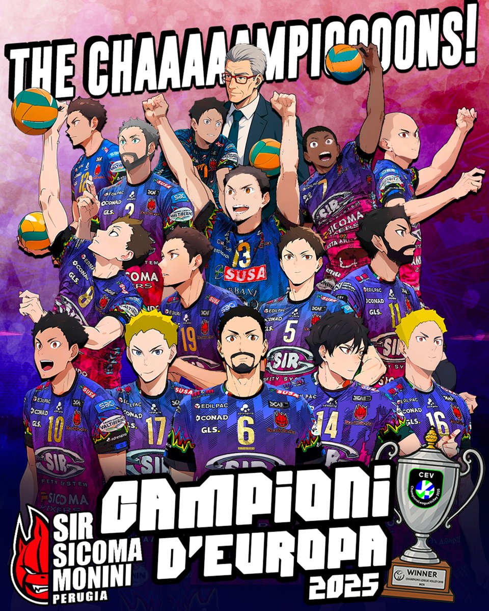 🏆 𝑻𝑯𝑬 𝑪𝑯𝑨𝑨𝑨𝑨𝑨𝑨𝑨𝑨𝑨𝑨𝑴𝑷𝑰𝑶𝑶𝑶𝑶𝑶𝑶𝑶𝑵𝑺‼️🇪🇺 

📛 𝙎𝙄𝘼𝙈𝙊 𝘾𝘼𝙈𝙋𝙄𝙊𝙉𝙄 𝘿'𝙀𝙐𝙍𝙊𝙋𝘼𝘼𝘼𝘼𝘼𝘼𝘼𝘼𝘼𝘼𝘼𝘼!🤩🤩 

😍 𝗟𝗮 𝗦𝗶𝗿 𝗦𝗶𝗰𝗼𝗺𝗮 𝗠𝗼𝗻𝗶𝗻𝗶 𝗣𝗲𝗿𝘂𝗴𝗶𝗮 è 𝗖𝗮𝗺𝗽𝗶𝗼𝗻𝗲 𝗱'𝗘𝘂𝗿𝗼𝗽𝗮‼️

#goSir #BlockDevils #Campioni #CLVolleyM