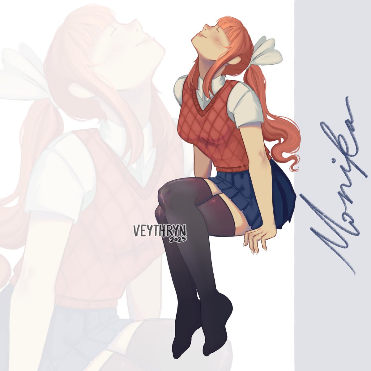 veythryn's tweet photo. my newest Monika art !!! hope you guys enjoy :)
#ddlc #monika #fanart #DokiDokiLiteratureClub https://t.co/e9WwmRUmpv