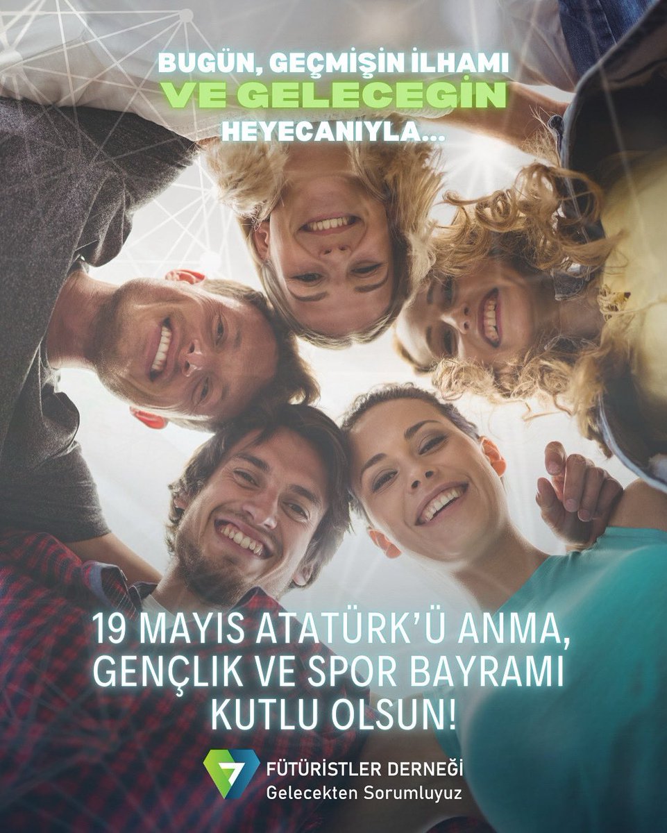 Bugün, geçmişin ilhamı ve geleceğin heyecanıyla…
19 Mayıs Atatürk’ü Anma, Gençlik ve Spor Bayramı kutlu olsun!