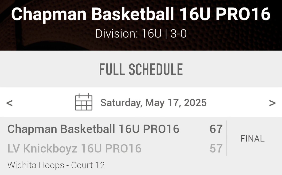 JLowSinged's tweet photo. Congratulations to Chapman U16 Pro16. Undefeated 4-0 in Wichita! Came out on top in  rematch of last year's Puma Nxt championship, and 16-0 this season. Keep working sky is the limit. Feeling blessed and Privileged as always getting to watch these talented men. https://t.co/gjntLZV578