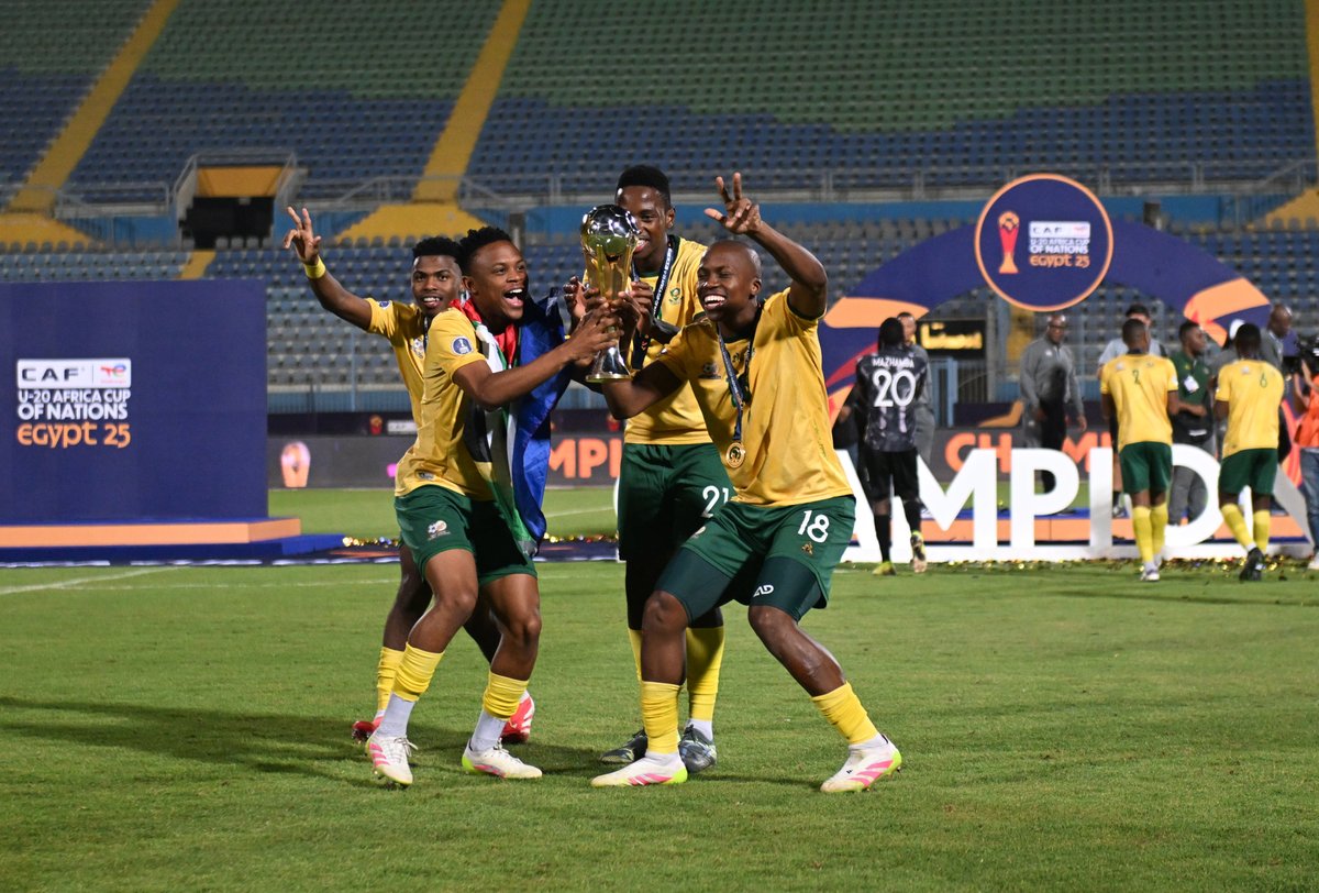 The feeling of success? captured. 📸🇿🇦

#TotalEnergiesAFCONU20
