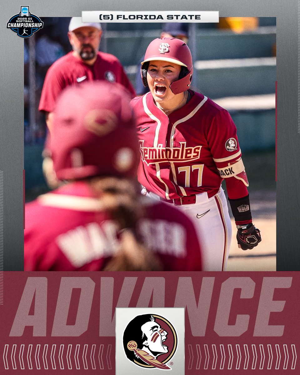 SEMINOLES TO SUPER REGIONALS ‼️

(5) <a href="/FSU_Softball/">Florida State Softball 🥎</a> grabs the 4-0 win over Auburn to advance to Super Regionals! 

#RoadToWCWS