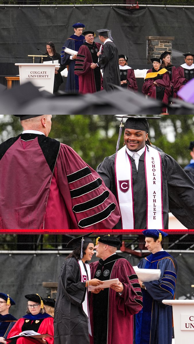 ColgateAthletic's tweet photo. The rain didn’t stop us! 🎓🎉

Congratulations Class of 2️⃣0️⃣2️⃣5️⃣

#GoGate | #Colgate2025 https://t.co/jeaeM2Hb2Y