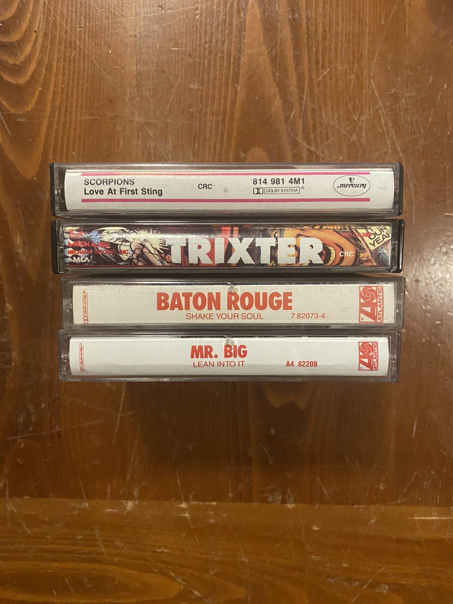 Picked up some old tapes yesterday at an antique mall. All of these for a little over $6. They had quite a few sellers with old tapes. I like the way they display better than CD’s and records.