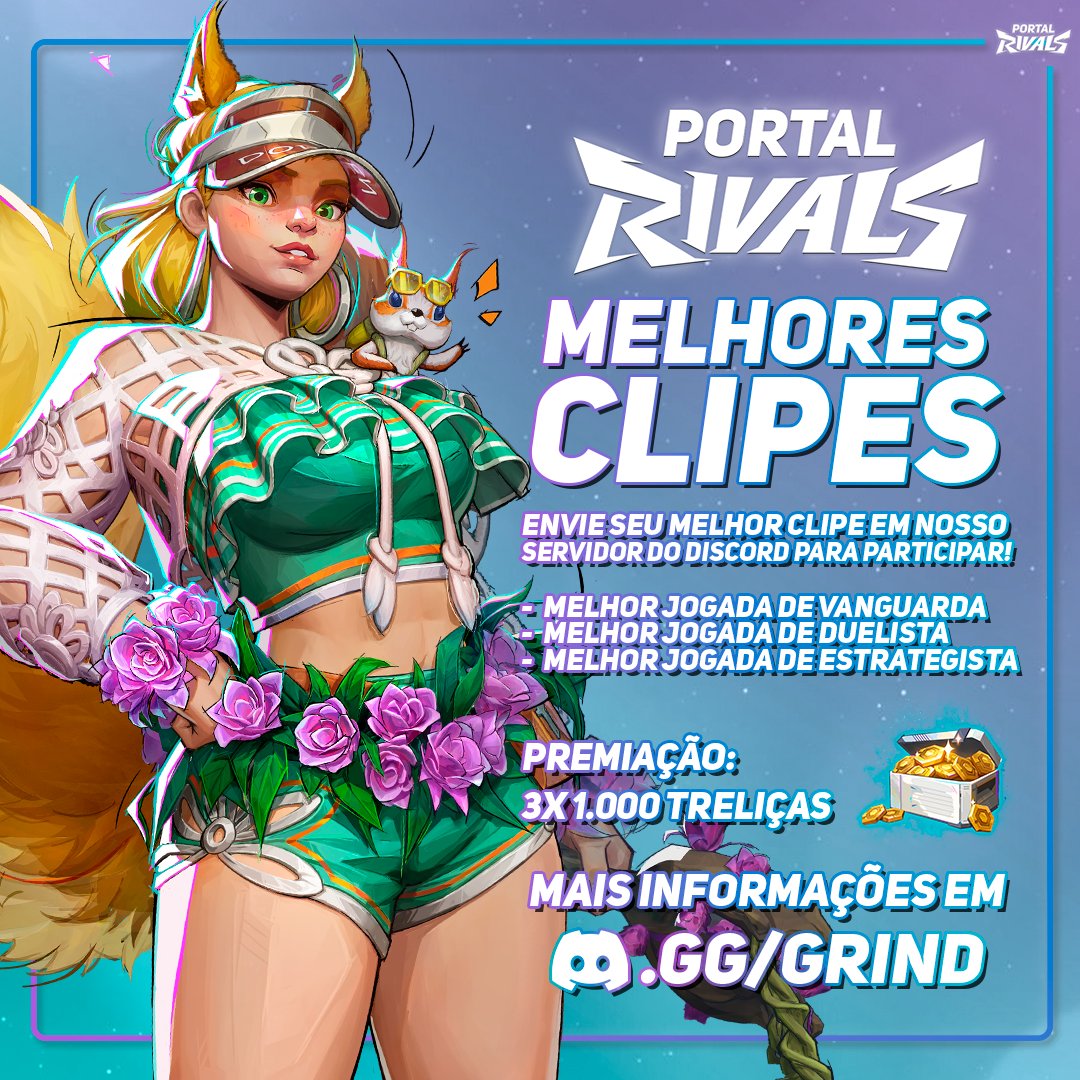 🎮 Fez um clipe legal em #MarvelRivals? Compartilha com a gente. 

Participe de nosso segundo concurso de clipes da Portal Rivals e concorra a prêmios!

💰 Premiação: 3x 1.000 Treliças
🗓️ Data: 18 a 26 de maio

Mais informações e envio no Discord da <a href="/XPcomunidade/">XP+</a>, link abaixo!