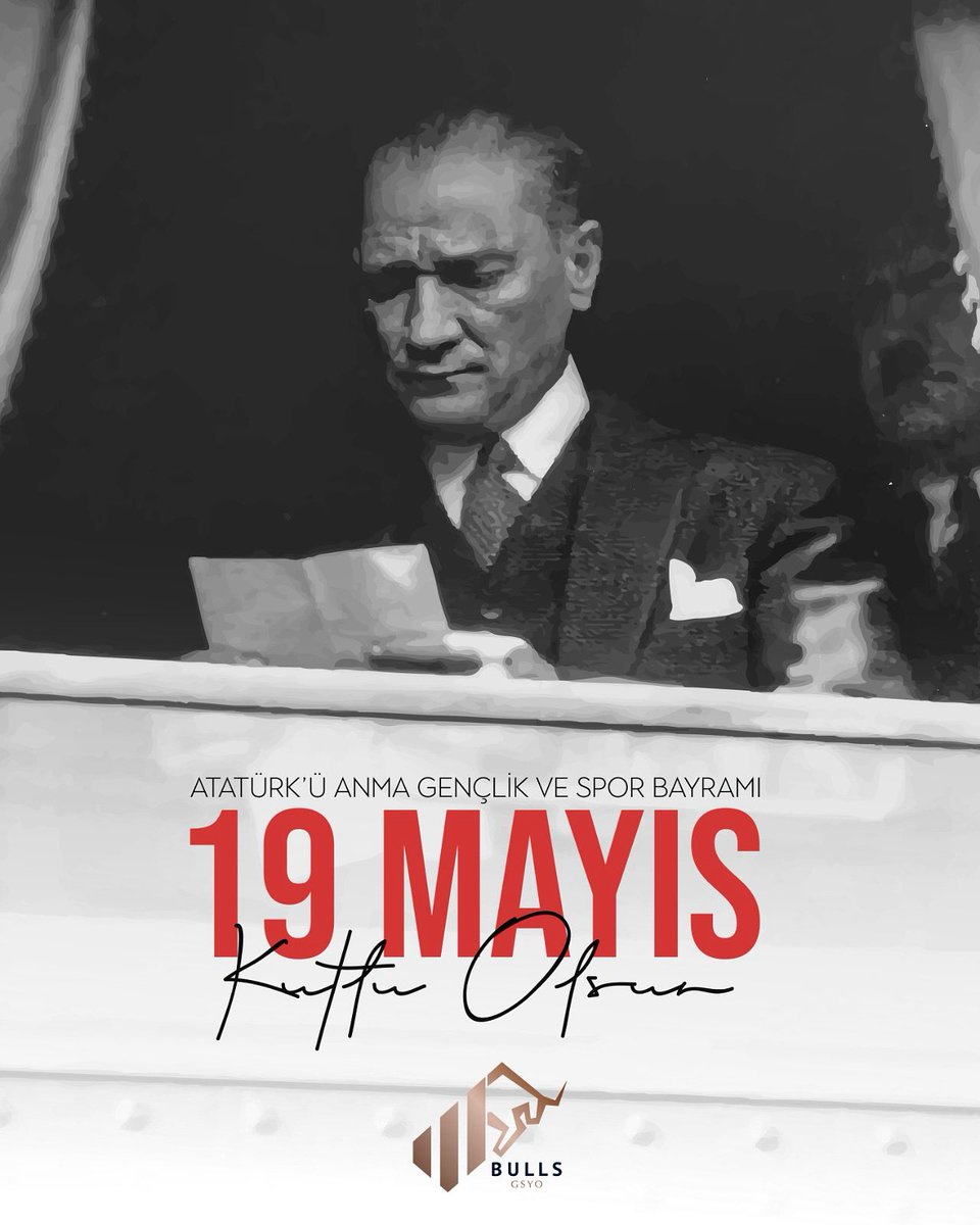 19 Mayıs Atatürk'ü Anma, Gençlik ve Spor Bayramımız kutlu olsun. 🇹🇷