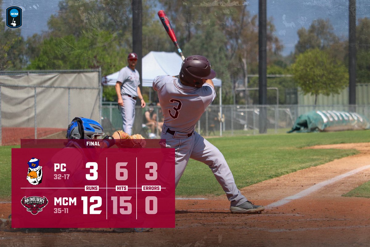 Moving on to the SUPER REGIONALS!! <a href="/McMurryBaseball/">McMurry Baseball</a>