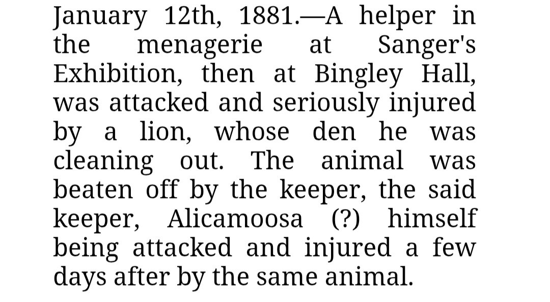 A history accidental deaths in Birmingham.
Don't try and beat off a lion.