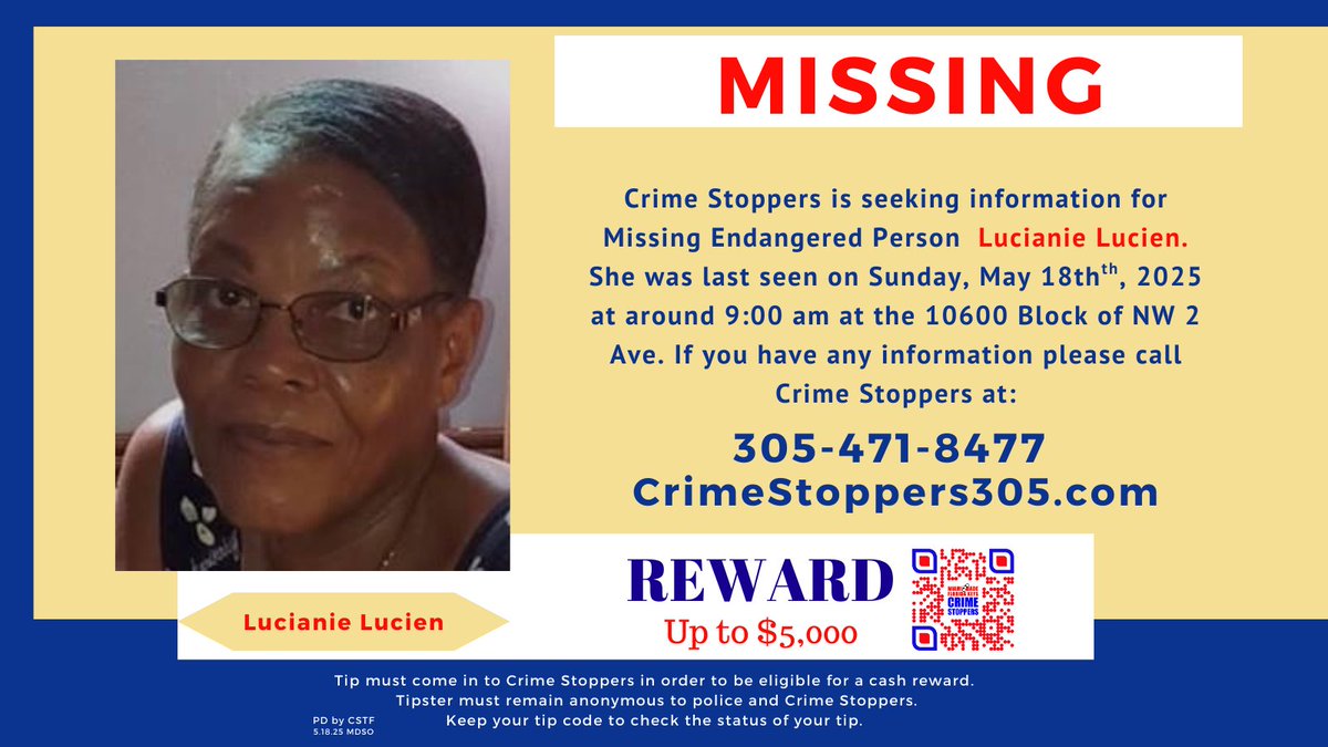 Crime Stoppers Miami & FL Keys (@crimestopper305) on Twitter photo 