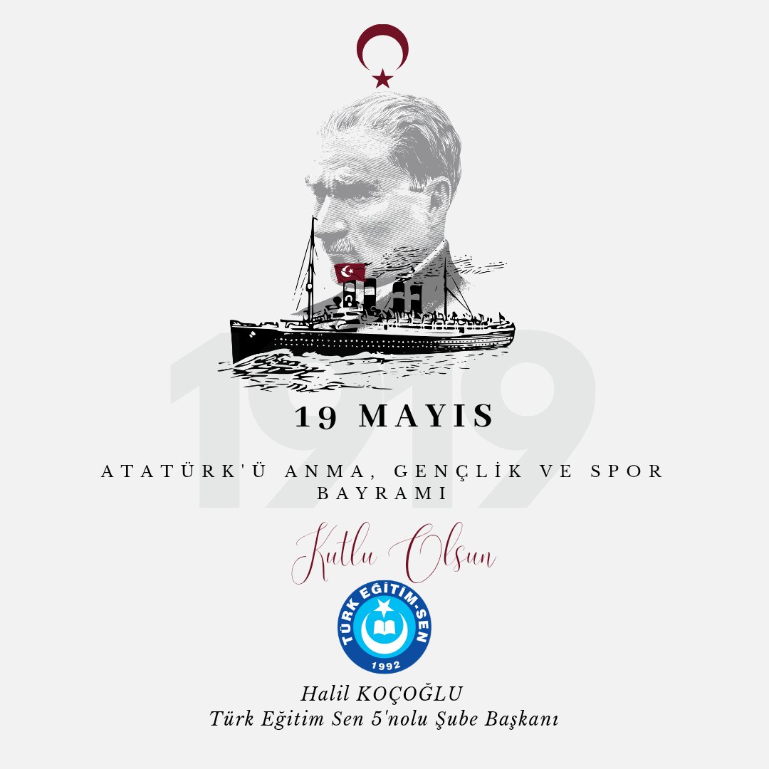 "Bütün ümidim gençliktedir." 
#mustafakemalatatürk

19 Mayıs Atatürk'ü Anma, Gençlik ve Spor Bayramımız Kutlu Olsun! 🇹🇷

#19Mayıs #19mayis1919