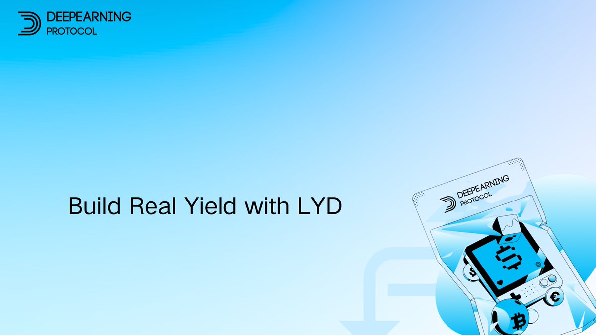 🔧 Build Real Yield with LYD

 LYD is reshaping DeFi by enabling extractable real cash flows. 💰

By combining Real World Assets (RWA) with on-chain yield strategies, it creates a hybrid portfolio — stable, liquid, and future-ready.

Rethink your DeFi toolbox with LYD.
 #DeFi