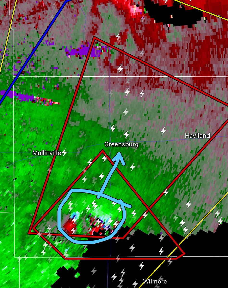 GREENSBURG, KANSAS! Take shelter immediately! A confirmed large and dangerous #tornado is heading your way!