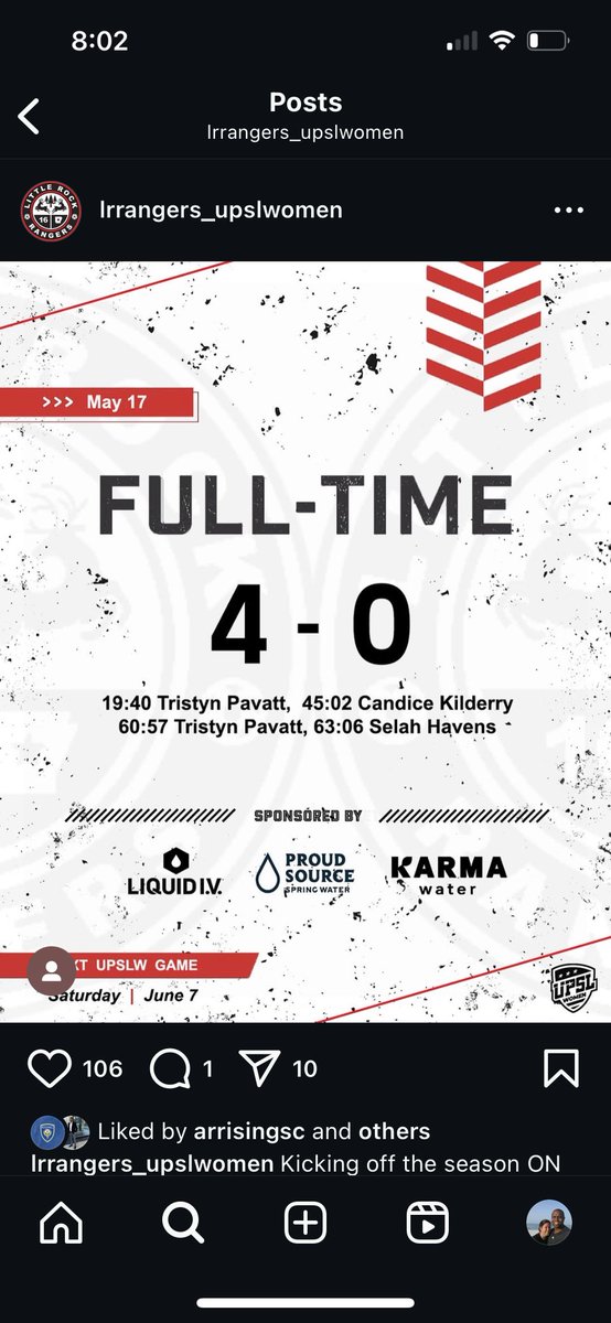 AR_Rising10G's tweet image. Game 1 in the books for the Little Rock Rangers Women's team - and proud to see both Lyndsey and Sophia earn minutes in the season opener.
Proud to see Rising players making an impact at the next level.
@lrrangers_women @arkansasrising @coachalexb_ @lyndseyboone16