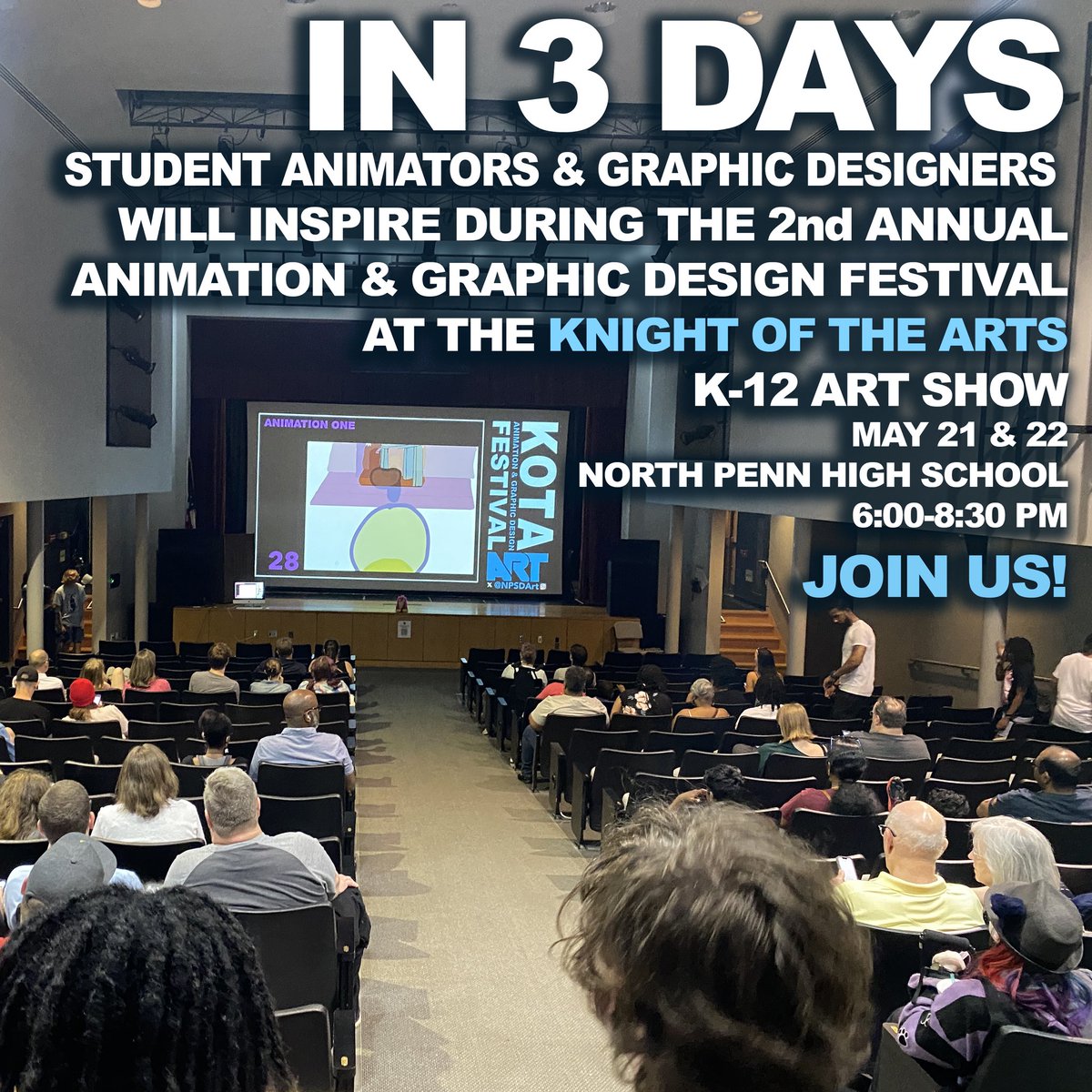 The Animation and Graphic Design Festival is back!!! Join us Wednesday when you can vote for your favorite student created animations and graphic designs.