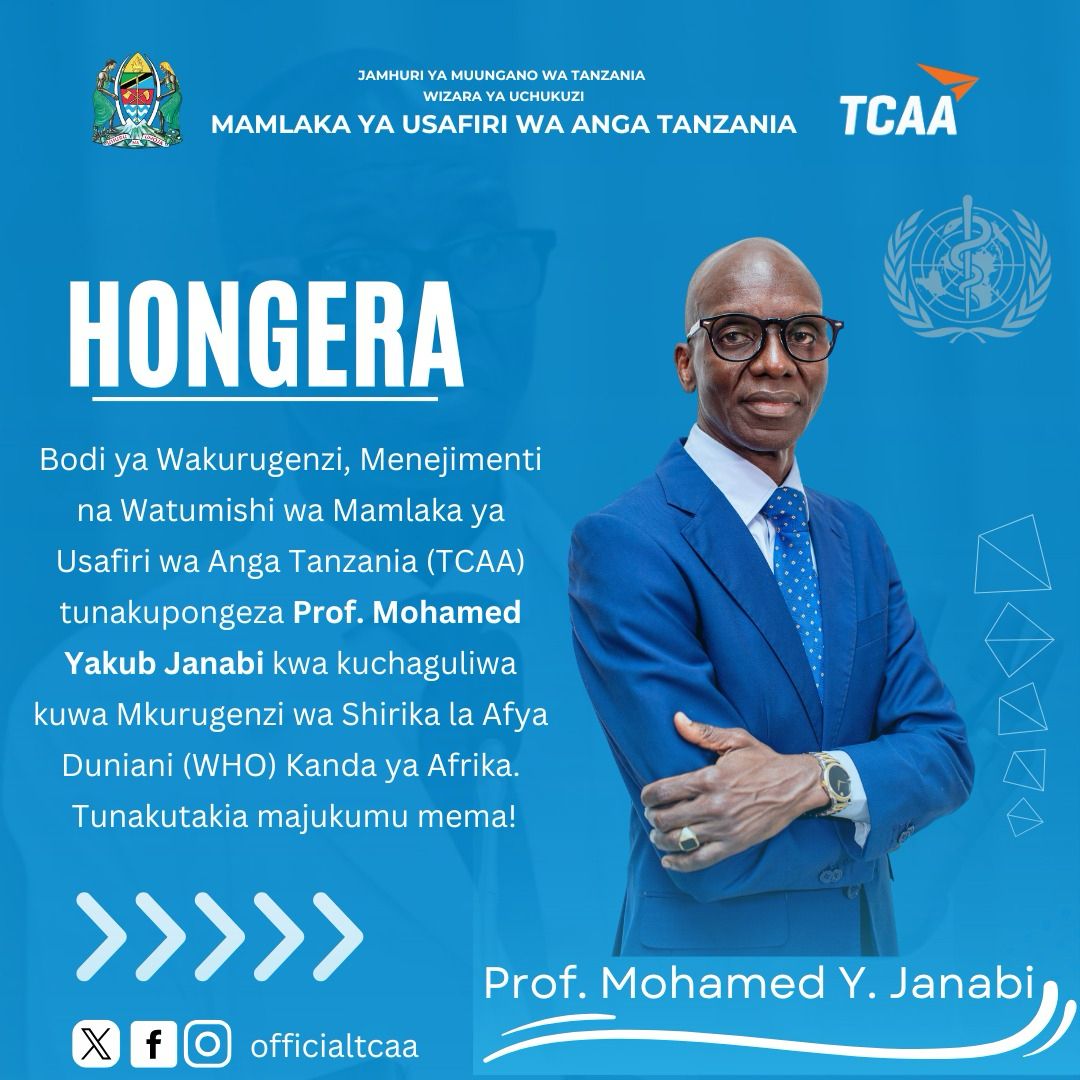 Tanzania Civil Aviation Authority (TCAA) (@officialtcaa) on Twitter photo 