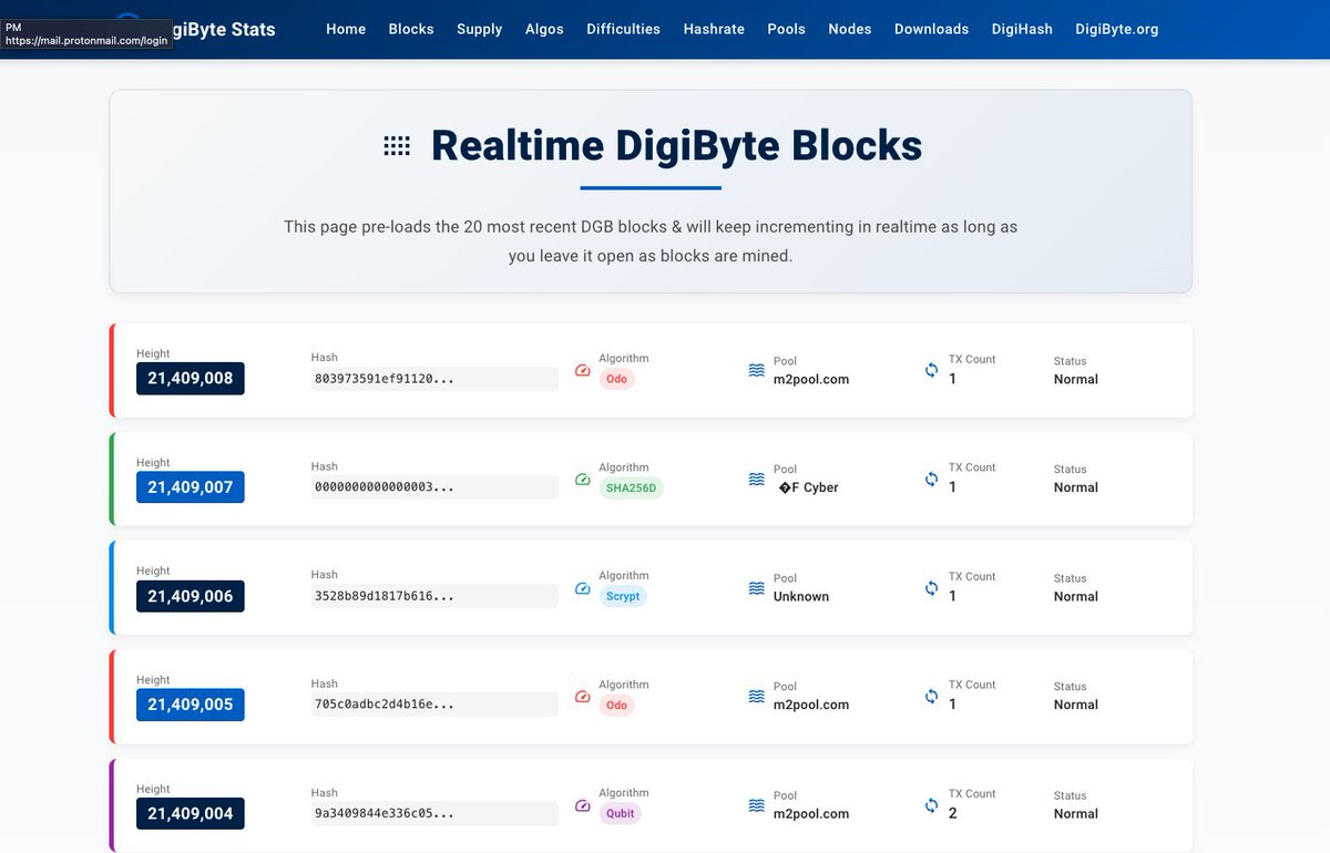 A little birdie just told me there has been a whole new $DGB re-theming update rolled out to the DigiByte blockchain stats site 😎<a href="/DigiByteCoin/">DigiByte</a> digibyte.io/nodes