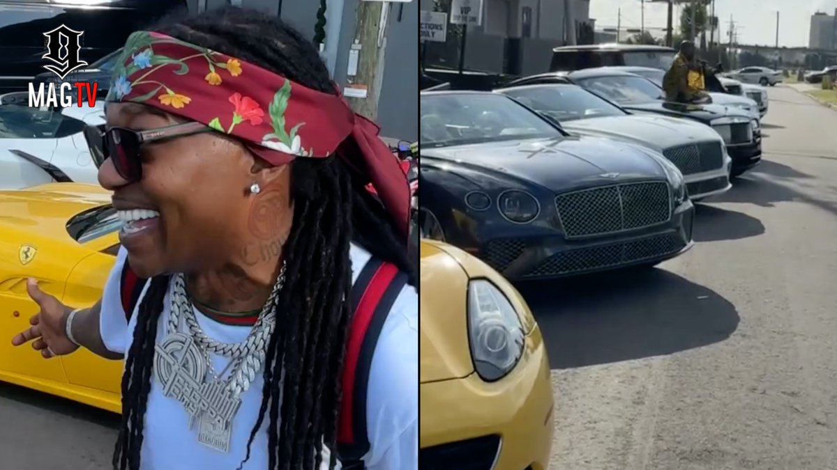 BlackInkChi's tweet image. SEE VIDEO HERE: youtu.be/-aunm8IU6r8

B.G. Pulls Up At Empire New Orleans With $2M Worth Of Luxury Cars In Front! 🚘

#bg #empireneworleans #cashmoneyrecords
