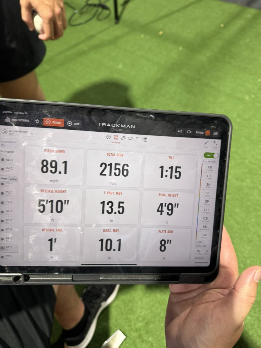 Mound PR at 90.5 mph today for a strike <a href="/DCMVBaseball/">DCMV Baseball</a>
