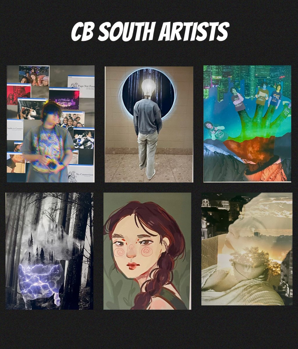 Here are 6 pieces of digital artwork from my <a href="/CBSouthHS/">CB South</a> art students on display at the
<a href="/CBSDSchools/">Central Bucks SD</a> Board room from now until the end of the summer. All work student created in #Adobe #Photoshop or Adobe #Illustrator <a href="/CBSDart/">Cҽɳƚɾαʅ Bυƈƙʂ Aɾƚ</a>