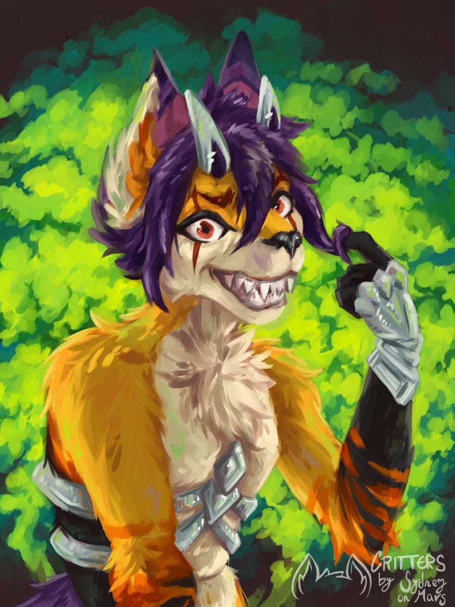 Sydney_onMars's tweet photo. Grinning through toxic clouds,  a wild glint in the eyes

A painting made for the wonderful @cloudsareout on TG. Thank you for your support!

#furry #furryart #furrycomm #painting #digitalart #commsopen https://t.co/gsUoGy2yRG